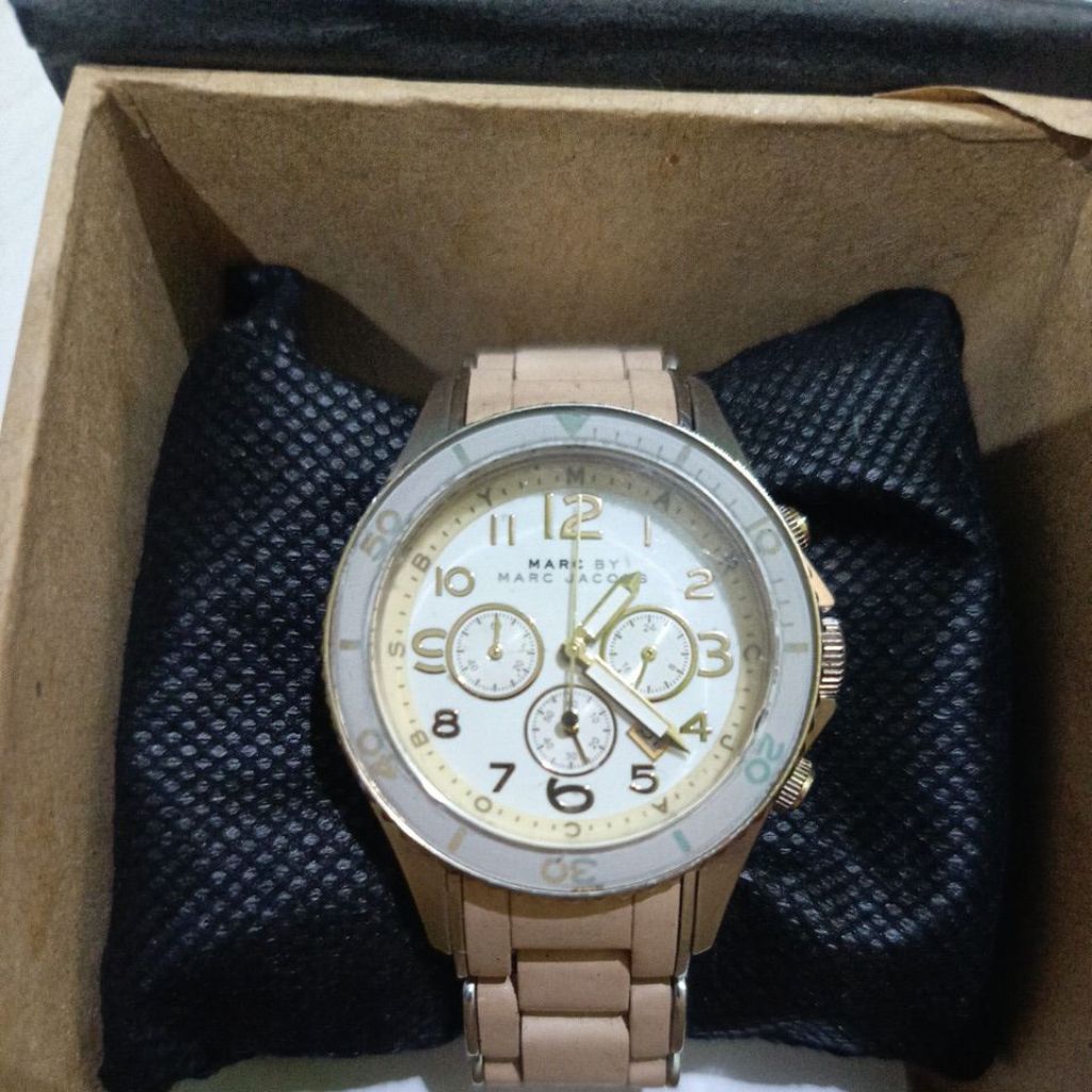 jam tangan original chronograph Marc by marc jacobs preloved second bekas