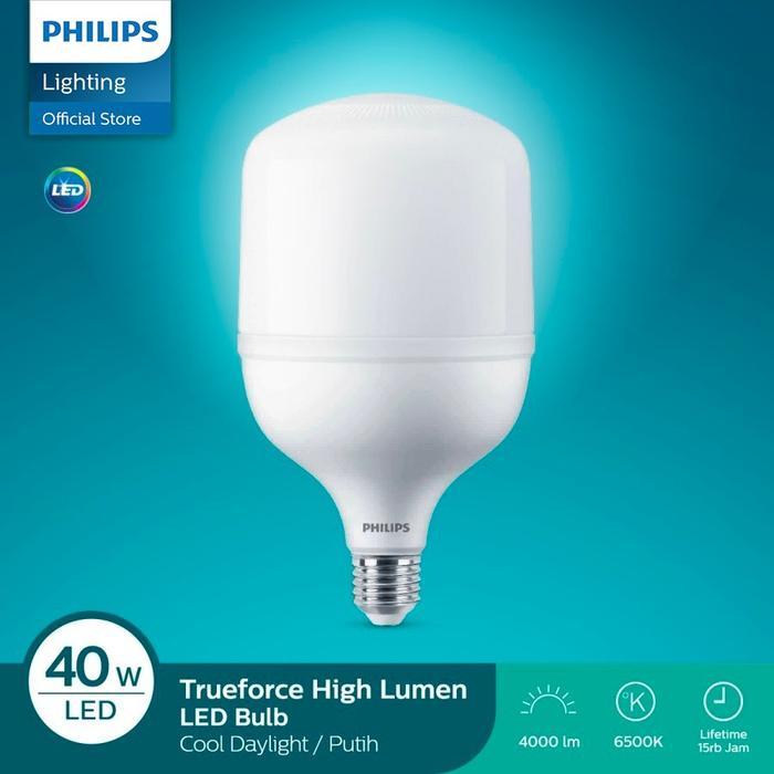 Lampu LED TrueFORCE Essential Philips 40 watt - High Lumen Philips 40 watt