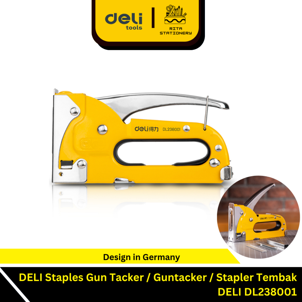 Deli Staples Gun Tacker / Guntacker / Stapler Tembak DELI DL238001