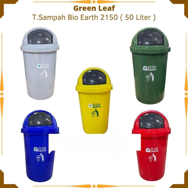 Tempat sampah BIO 50 liter green leaf 2150