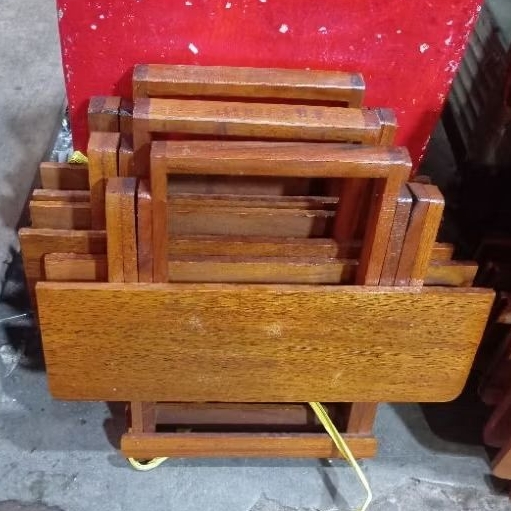 Meja Lipat Rehal Ulin Kayu Premium Ukuran Lebar 35cm / Rehal Kayu Besi Asli Kalimantan Ukuran Lebar 