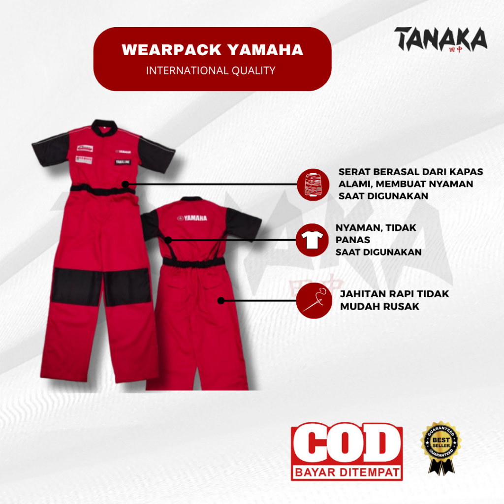 Seragam Standar Mekanik Yamaha | Wearpack Yamaha | Seragam Yamaha Mekanik | Seragam Bengkel Yamaha