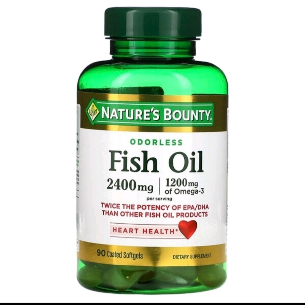 nature's bounty fish oil 2400 mg 1200 mg omega 3 90.softgel