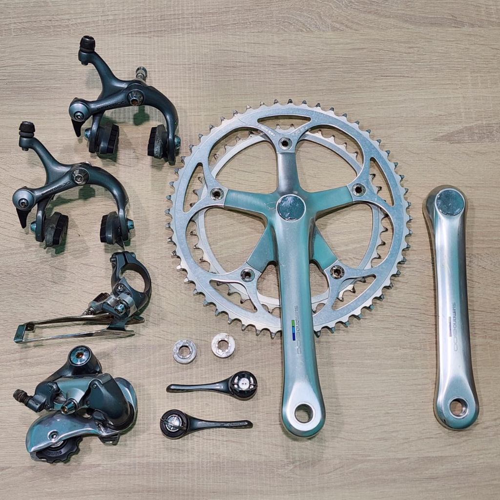Groupset Shimano 600 Tricolor / Ultegra FC 6400 Vintage Road bike Sepeda balap Jadul
