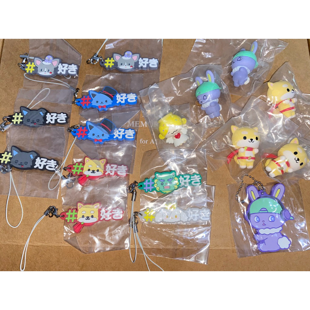 JOCHUM Chimata Micoon Bira Mamechi Narabundesu Hashtag Keyring JO1 Junki Keigo Syoya Mame Sanrio Gac