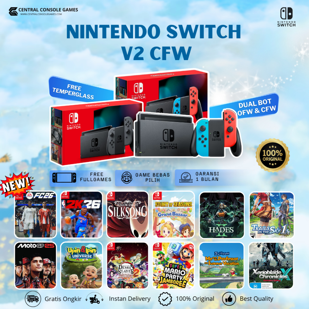 Nintendo Switch V2 CFW Fullset Full Games