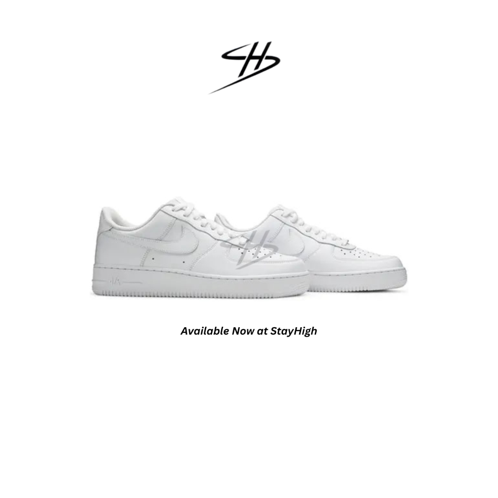 Stay High - Sepatu Air Jordan 1 Low Triple white And Black Sneakers Authentic