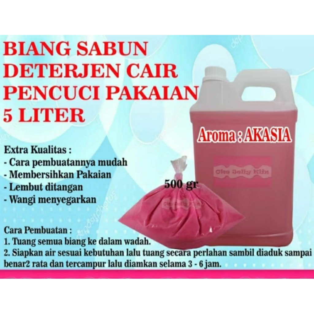 Biang sabun cuci baju biang sabun detergent laundry 500gr
