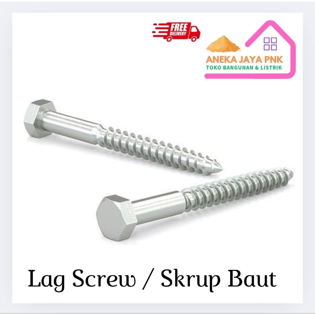 Baut Lag Screw / Skrup Fisher Kunci 10