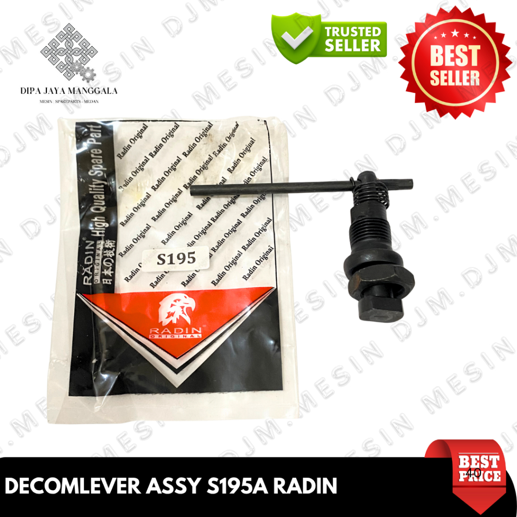 S195 Decomplever Gagang Kompres Klos Mesin Diesel  RADIN S195 S1100 S1110 Decom Lever Kopling Cuk Ch
