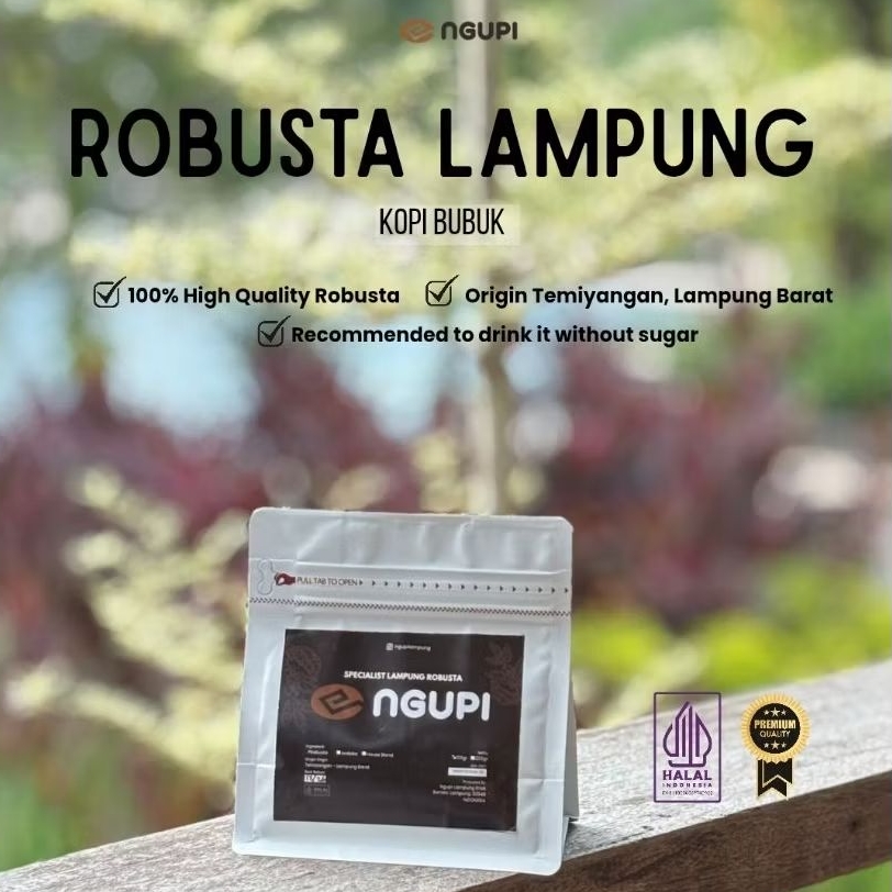 Kopi Bubuk Premium, 100% Asli Robusta Lampung
