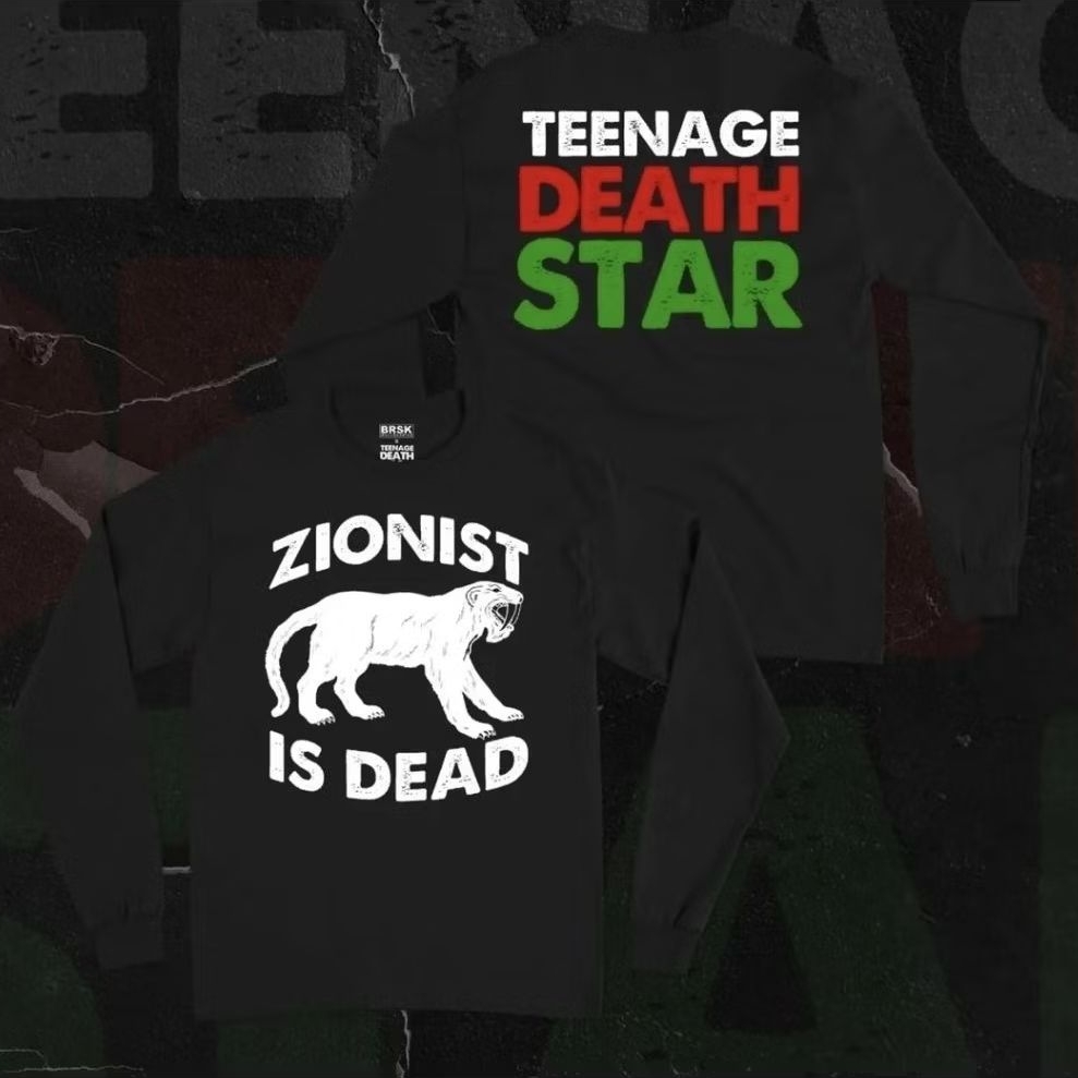Teenage Death Star - Zionist Is Dead Long Sleeve (Gratis Poster, Pin dan Poster)