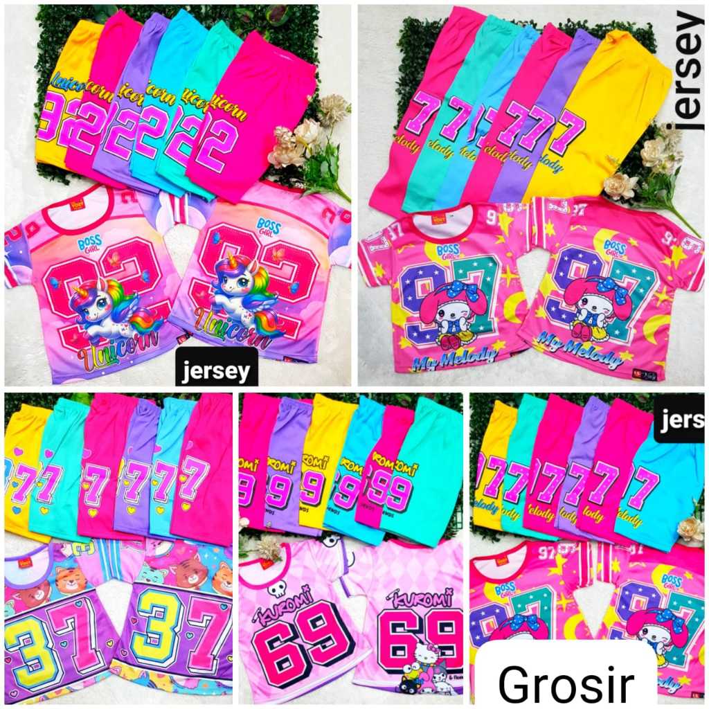 (GROSIR 3 PICS) VORY- SETELAN ANAK PEREMPUAN TERBARU BUAT USIA 2-9 TAHUN BISA COD