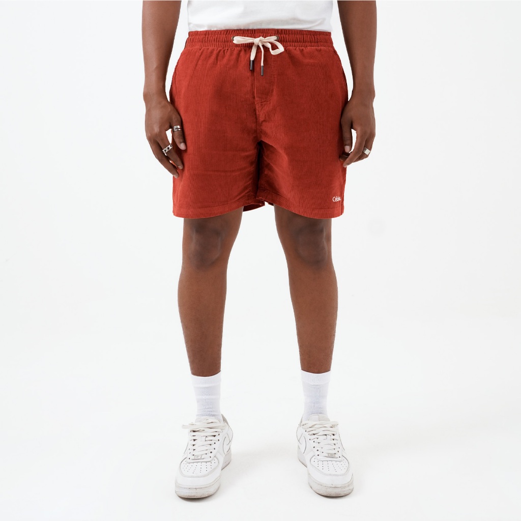 CELCIUS Corduroy Celana Pendek I31000396CC Terracotta