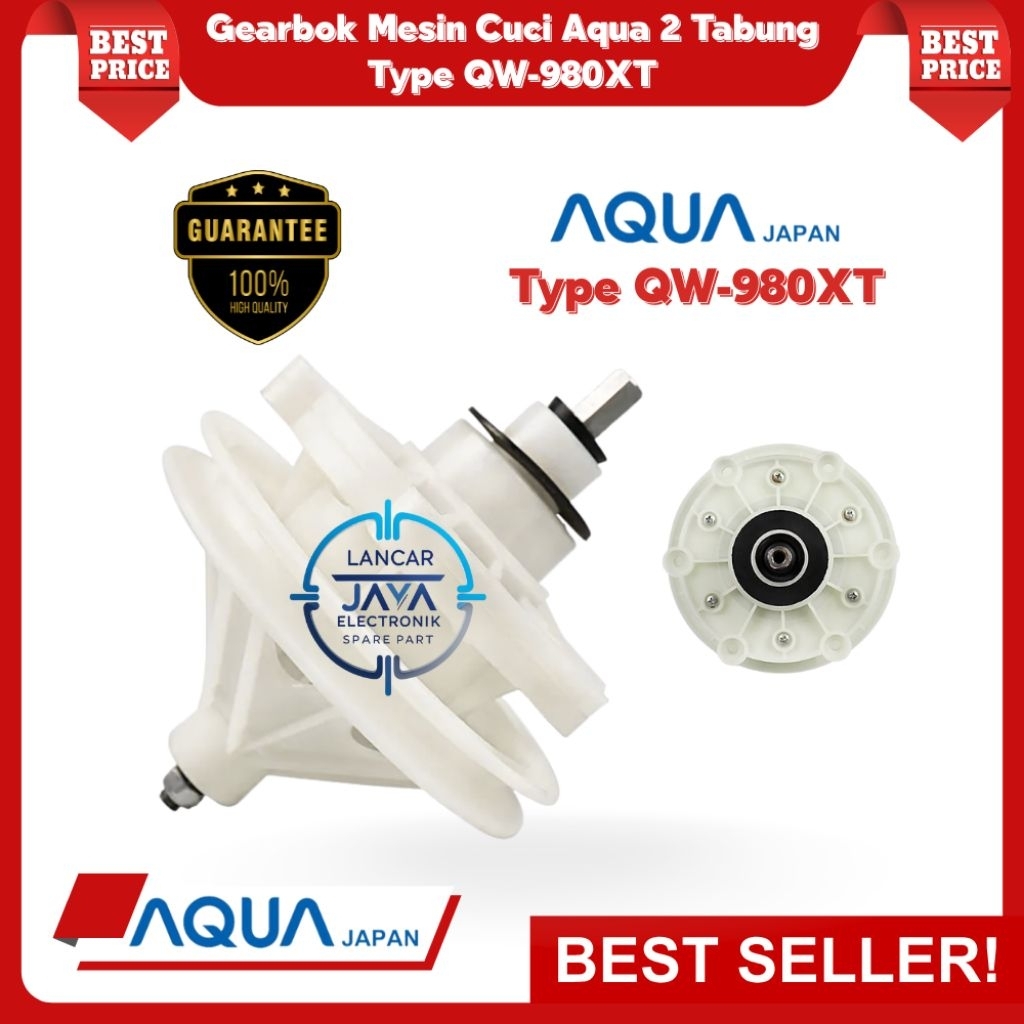 QW-980-XT Gearbox Mesin Cuci Aqua Japan 2 Tabung Smart Beauty Hijab Series QW-980XT