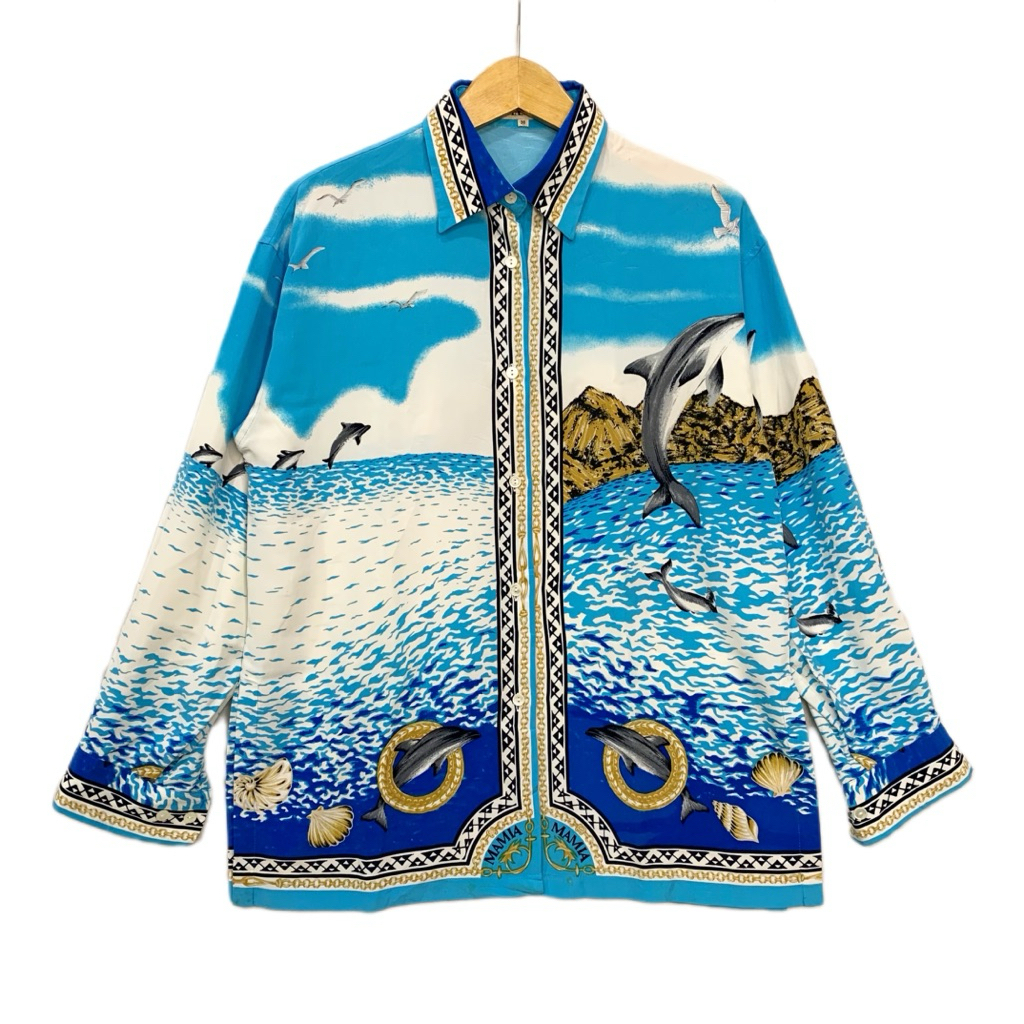 kode M122 kemeja vintage Size L lokal Kemeja vintage kemeja mewah kemeja sultan kemeja silk kemeja p