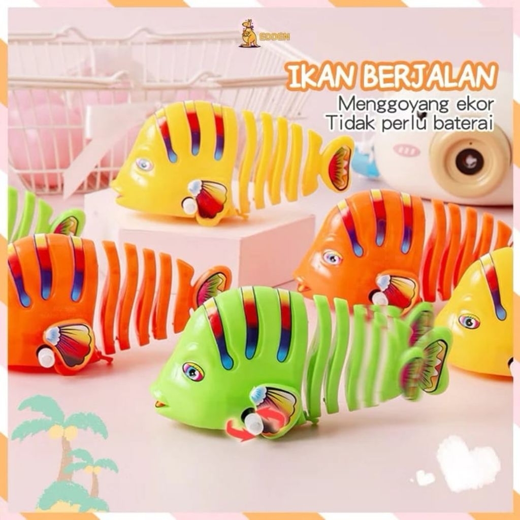 mainan anak ikan bergerak/bergoyang Ekor mainan ikan /mainan Edukasi Bayi