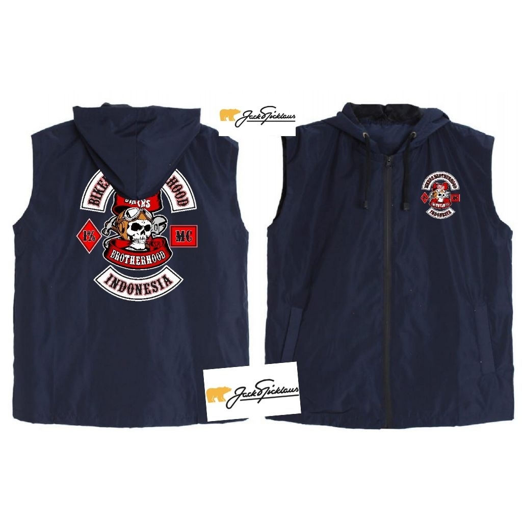 JAKCET ROMPI BIKERS BROTHERHOOD BB MC 1%/VEST ROMPI ANAK MOTOR CASUAL KEREN COCOK BUAT MOTORAN