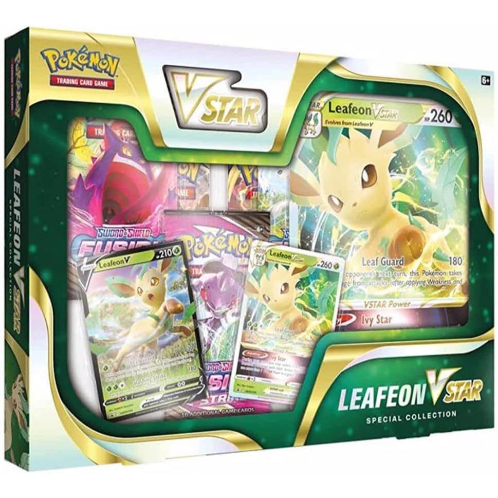Pokemon Cards: Leafeon Vstar Special Collection Box Kode 105