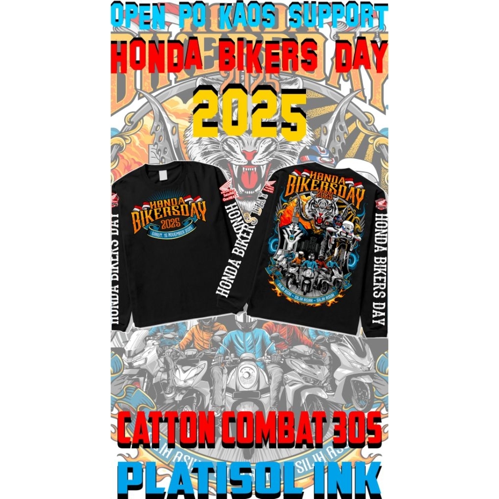 T-Shirt Panjang HONDA BIKERS DAY 2025