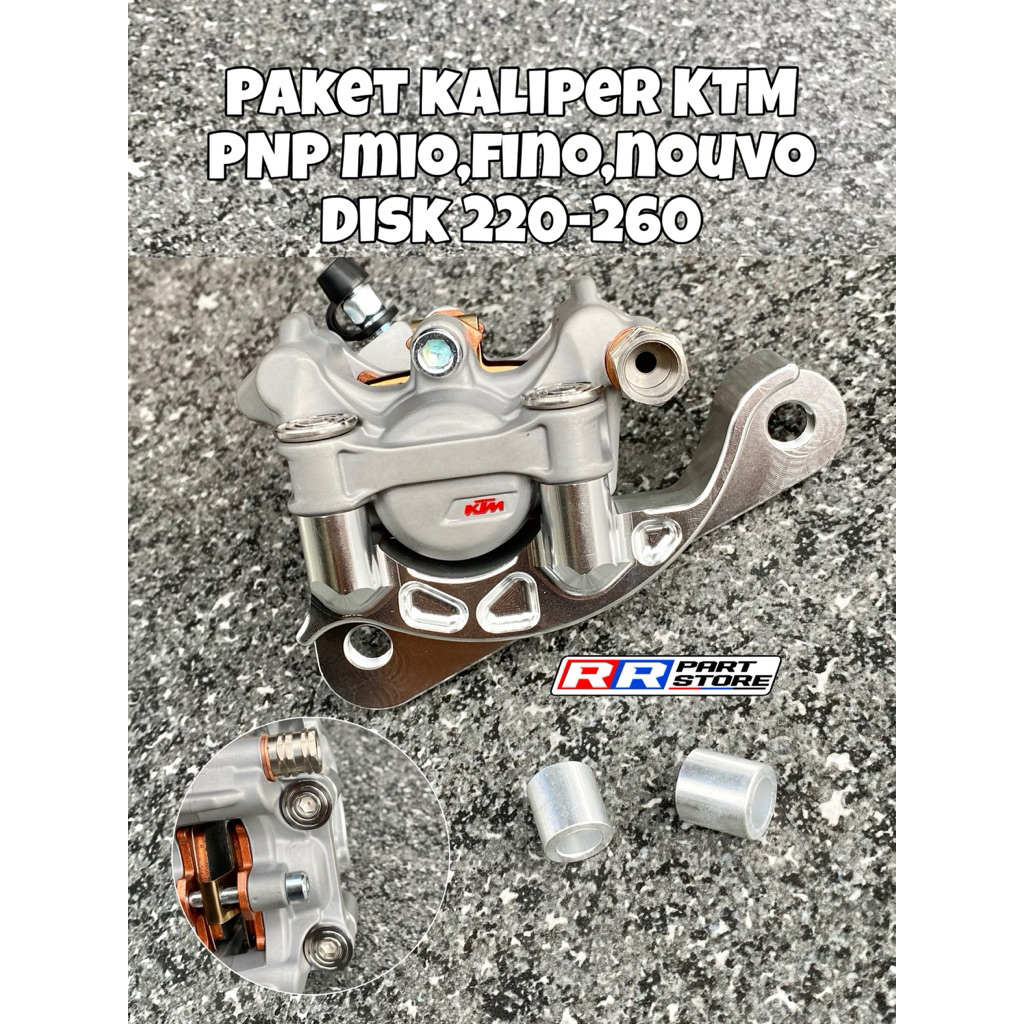 paket kaliper KTM FORMULA pnp mio fino nouvo set breket+baut stainles