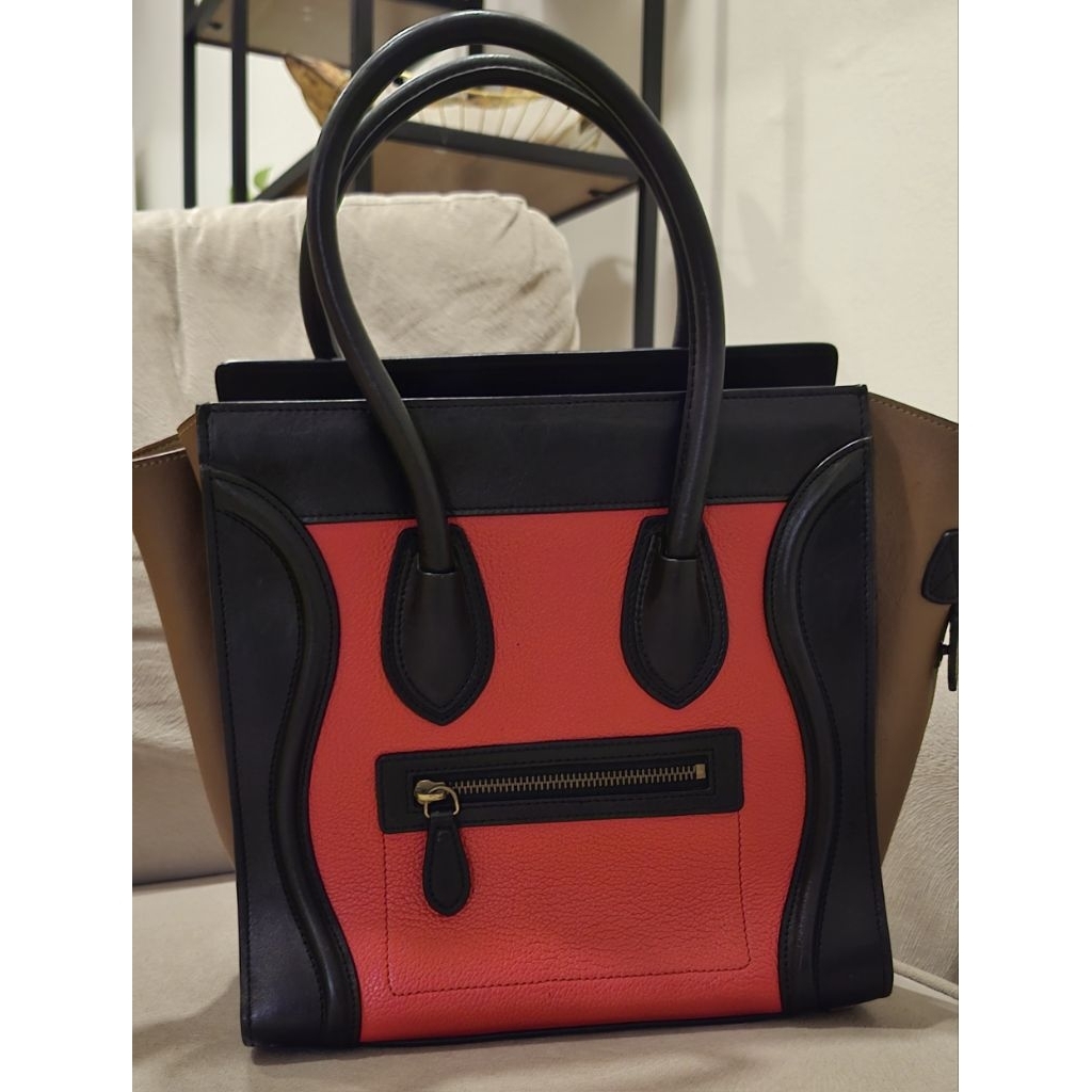 Celine Tricolor Luggage Bag