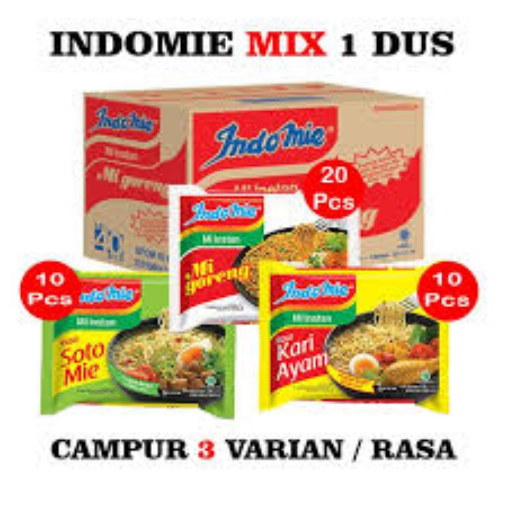 INDOMIE 1 DUS MIX VARIAN RASA