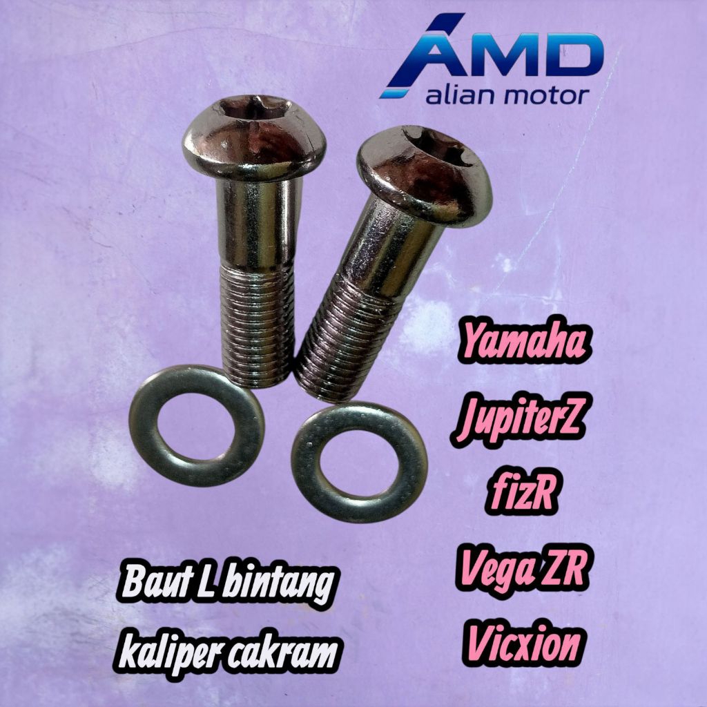 set baut L bintang kaliper cakram Yamaha jupiterZ
