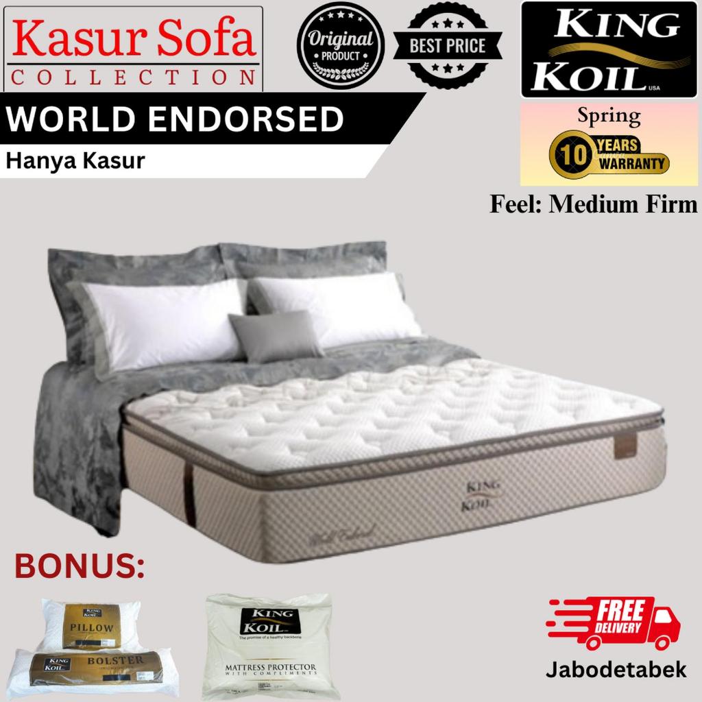 King Koil World Endorsed (Hanya Kasur)/Matrass/Mattress/Springbed KingKoil (Medium Firm)