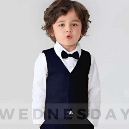 WEDNESDAY - Vest Anak Laki Laki | Rompi Vest Luaran Kemeja Anak basic Formal Berbahan Katun Drill