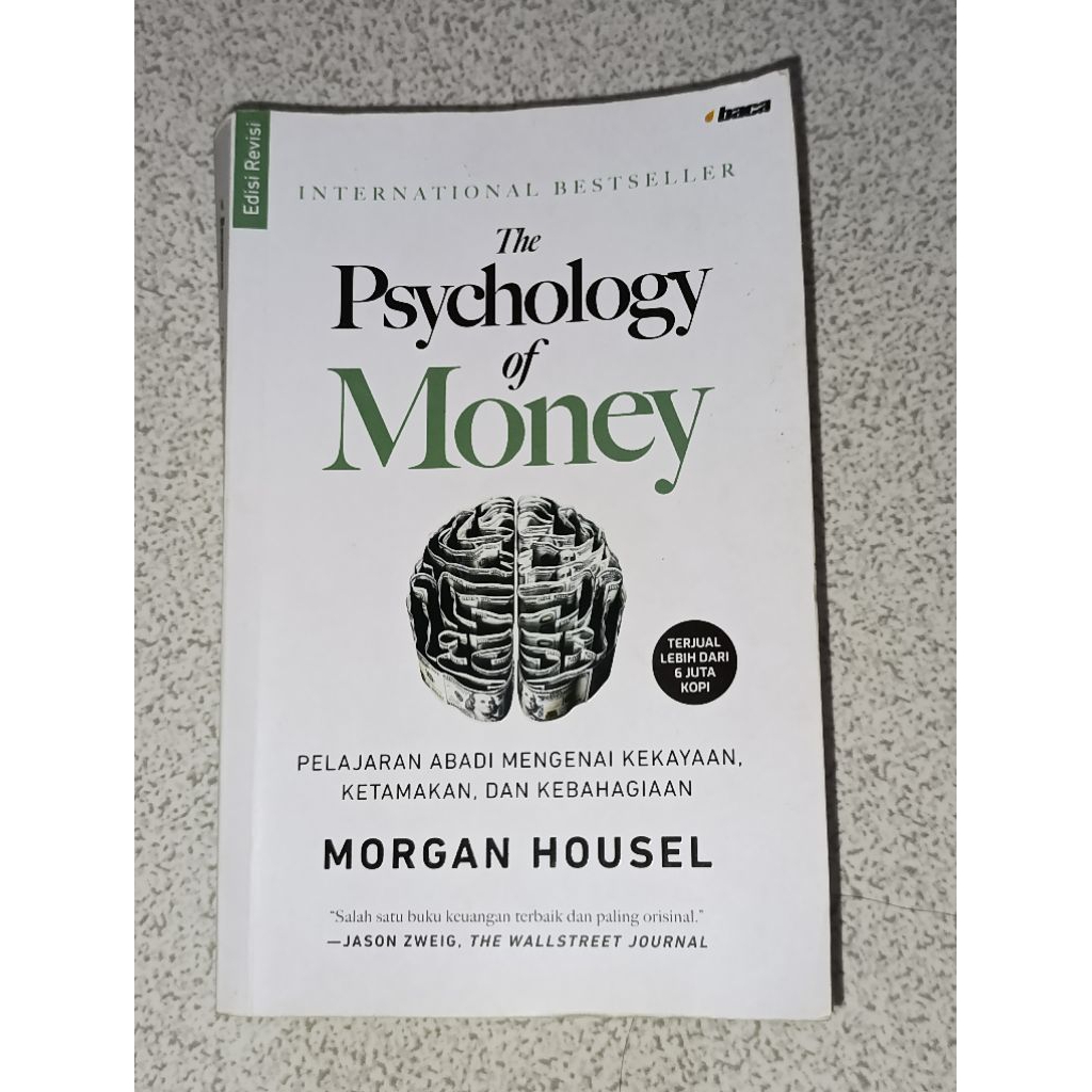 Buku Original "Psychology Of Money" karya Morgan Housel (preloved)