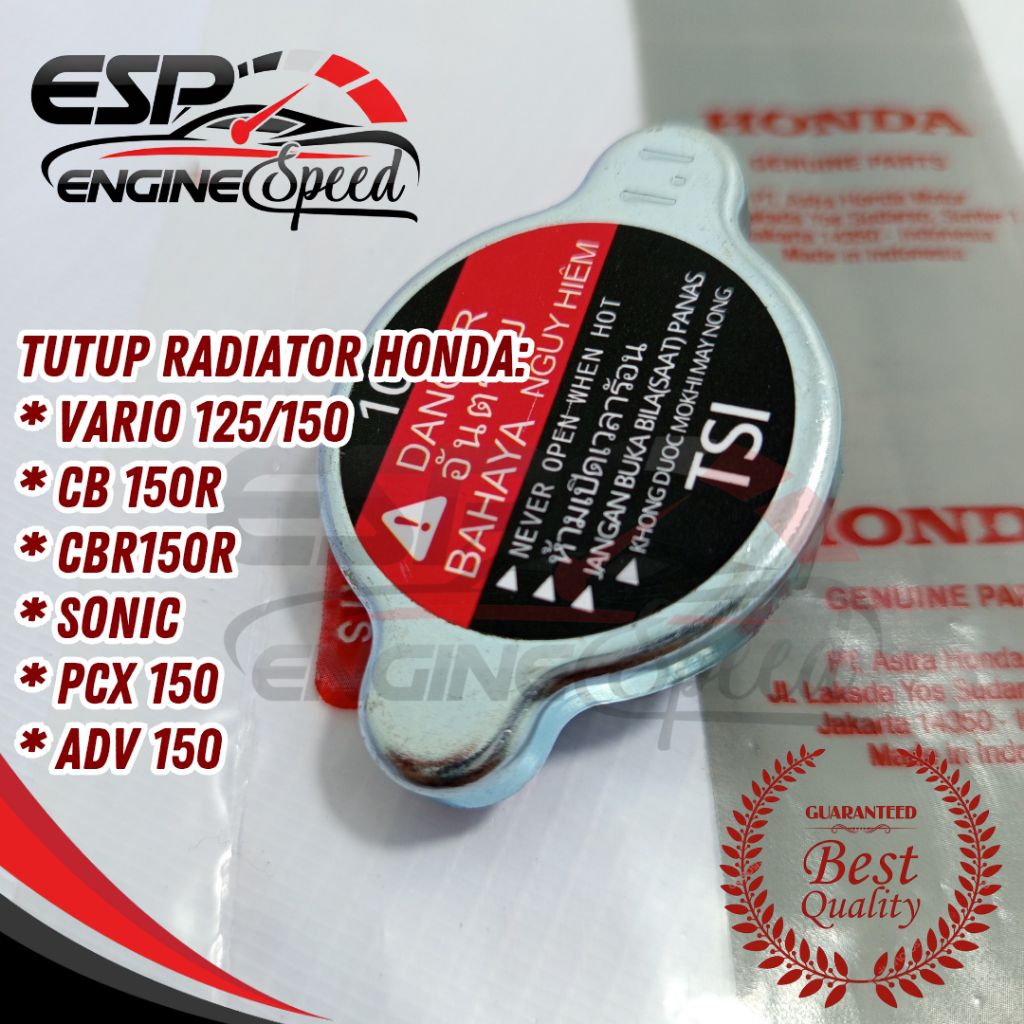 Tutup radiator Honda vario 110 125 cb 150r cbr150r sonic pcx 150 adv 150