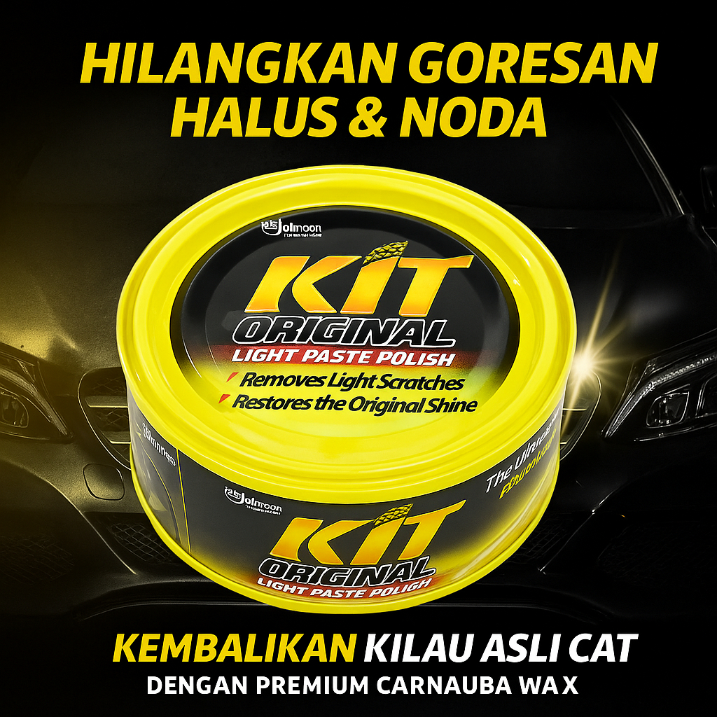 KIT Light Paste Polish Wax – Wax Pengkilap Cat Mobil Motor Kilap Maksimal