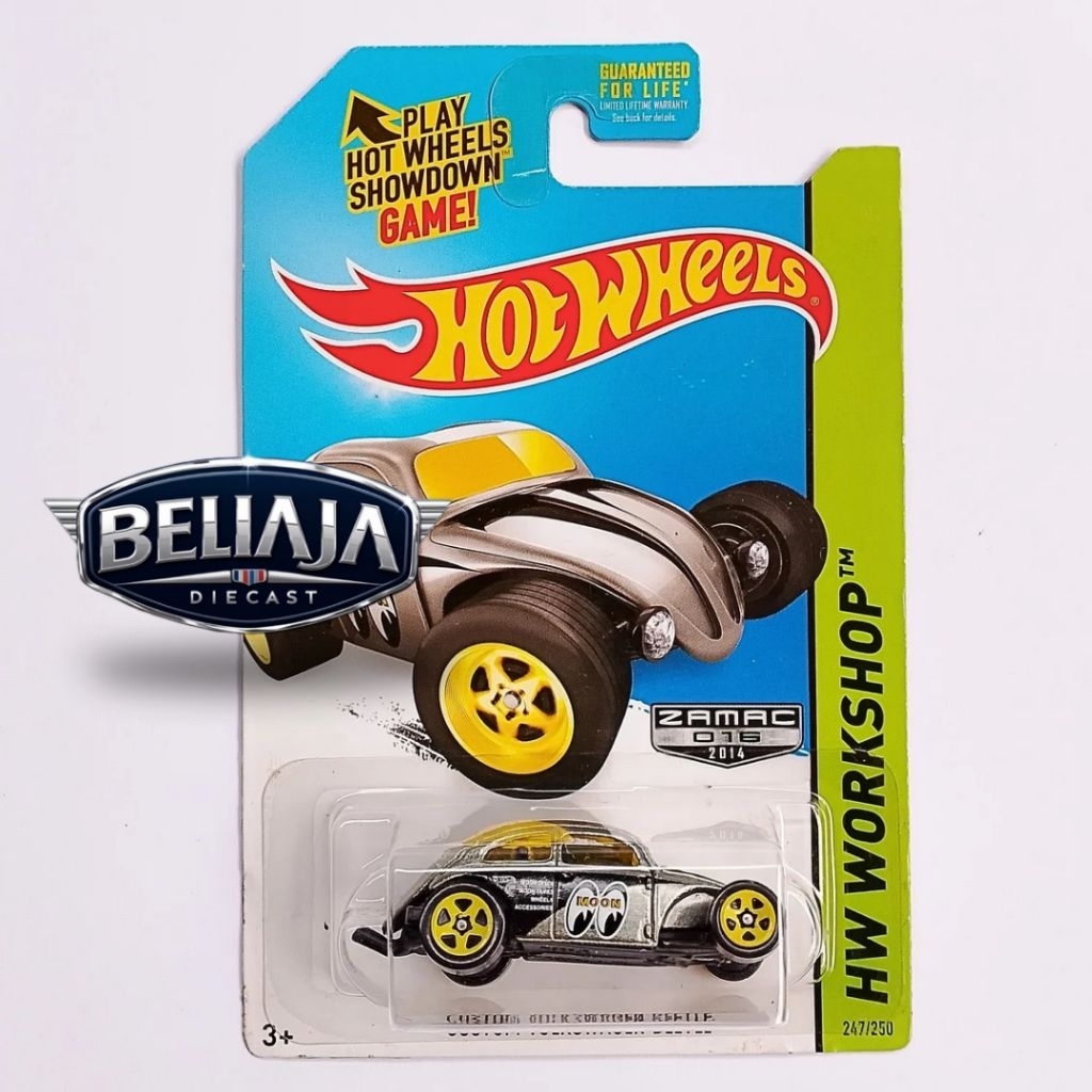 HOT WHEELS CUSTOM VOLKSWAGEN BEETLE MOONEYES ZAMAC