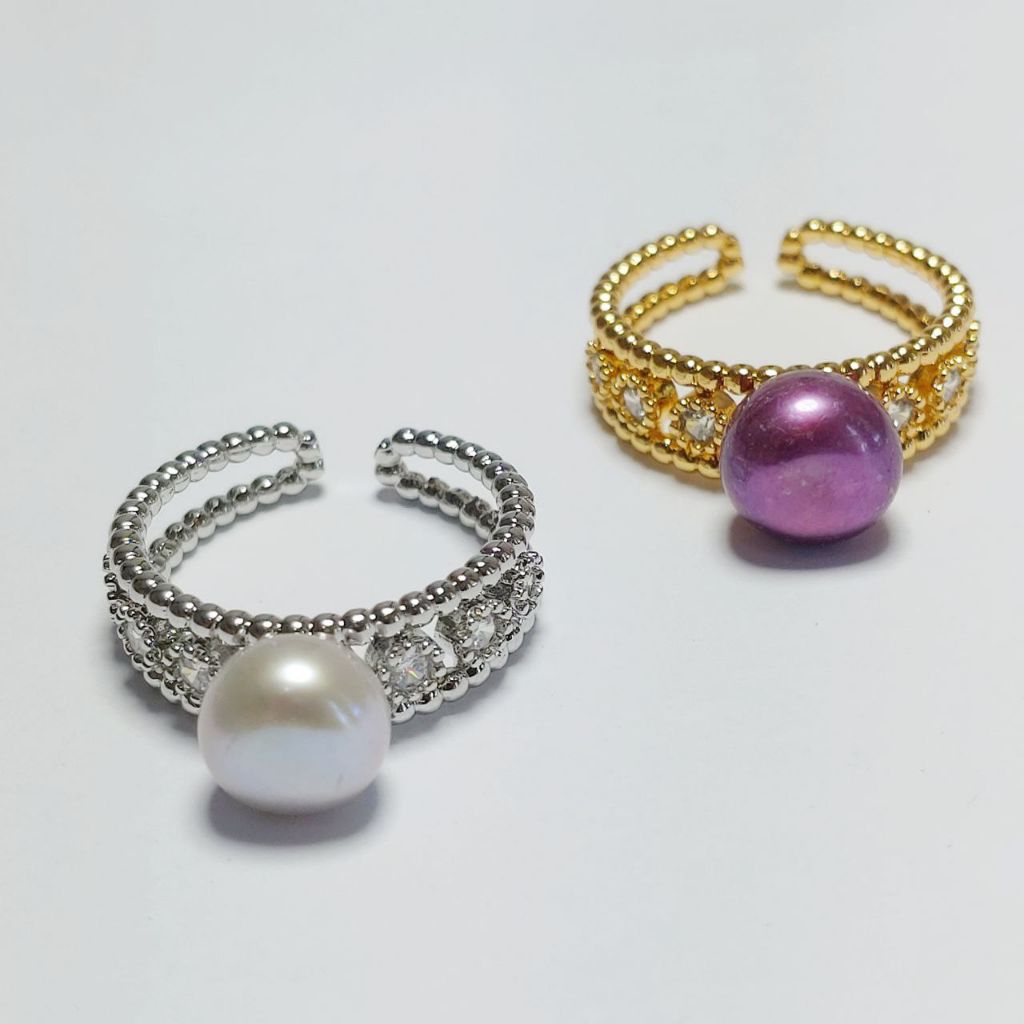 Cincin Mutiara Model Kekinian Asli Lombok