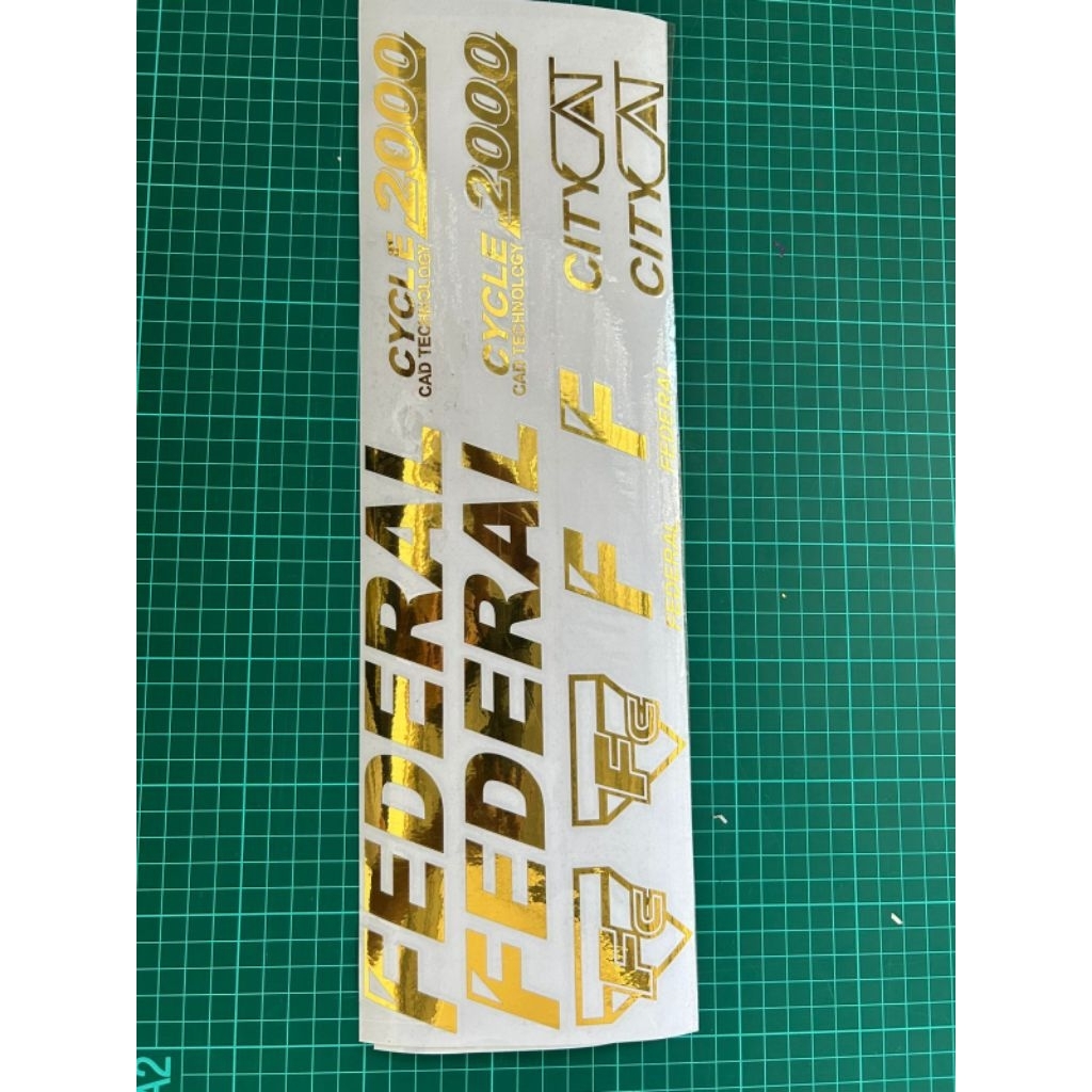 cutting stiker speda federal city cat