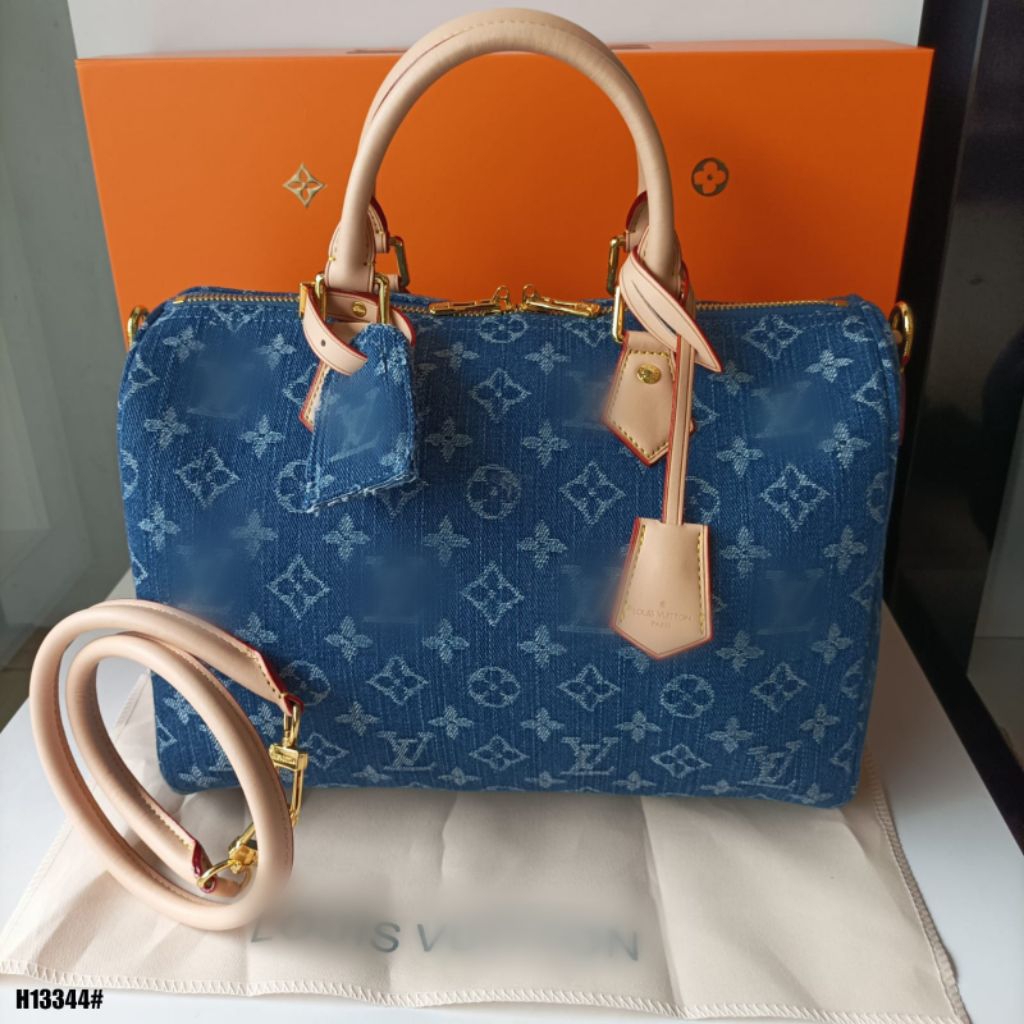 Tas selempang wanita Speedy  With Denim 30 Bag
Kode H13344#