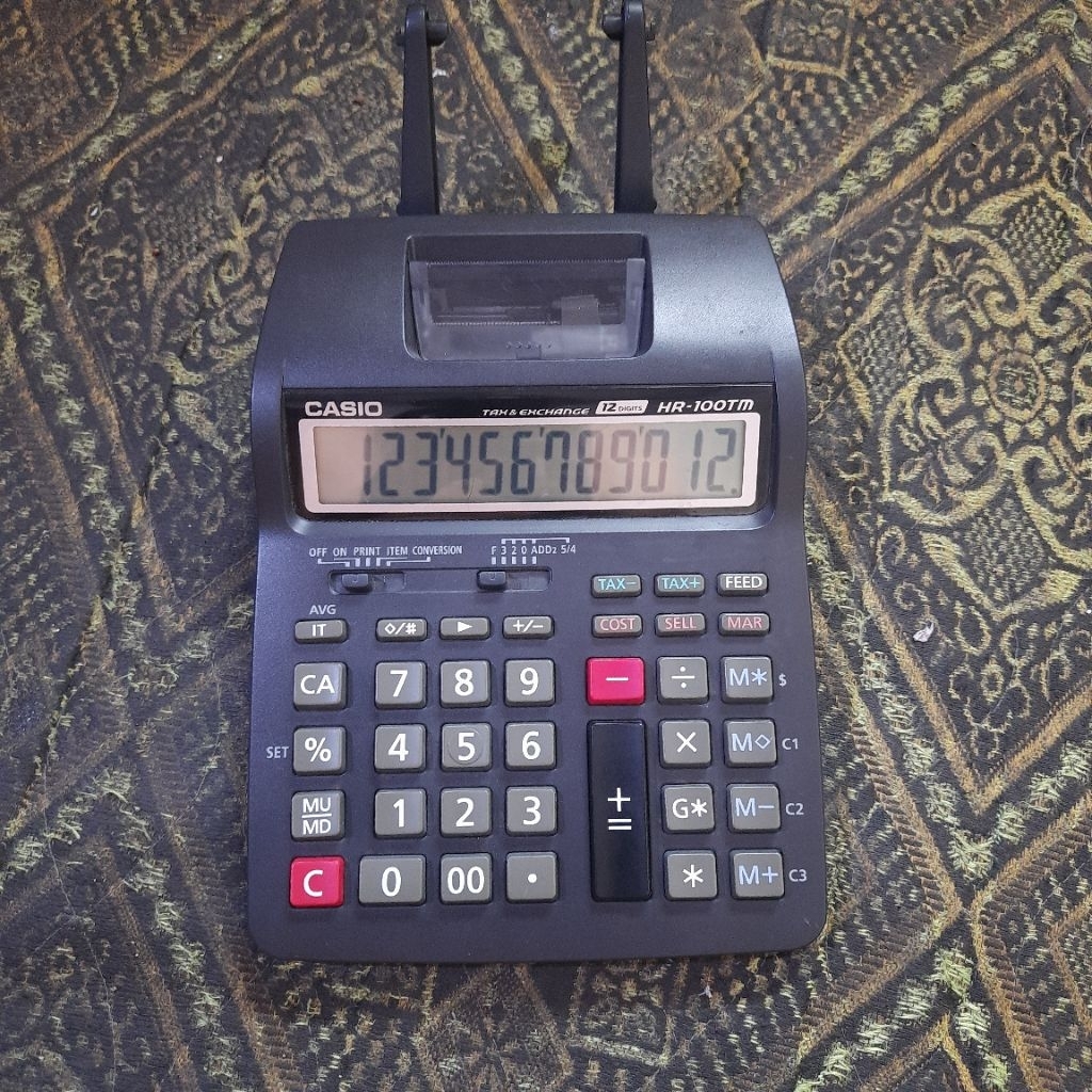 CASIO HR-100TM Printing Calculator Bekas.