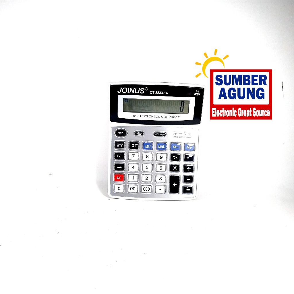 Kalkulator Joinus 14 Digit Kalkulator Joinus CT-8833-14 Ukuran Besar 14 Digit Dual Power