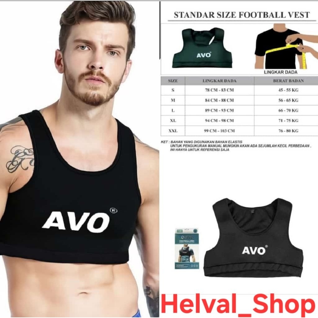 ( D.30 ) Bra Olah Raga Cowok Foodball Vest AVO