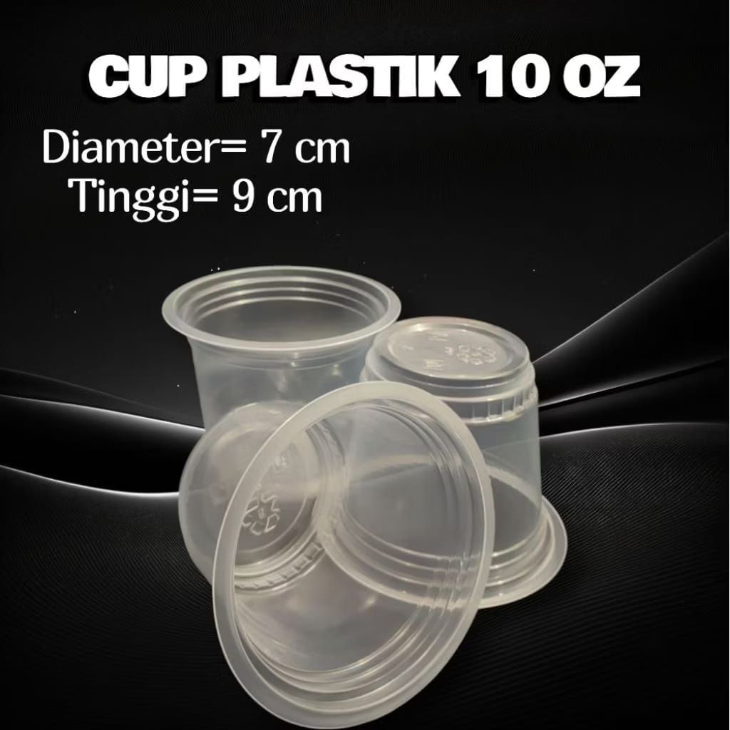 gelas cup plastik 10oz