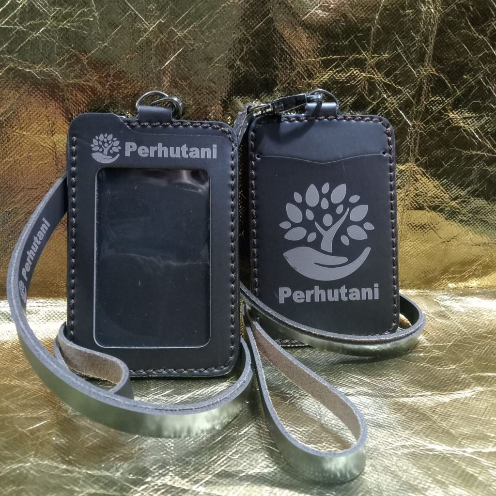 lanyard id card Perhutani gantungan+dompet id card Perhutani berkualitas tinggi