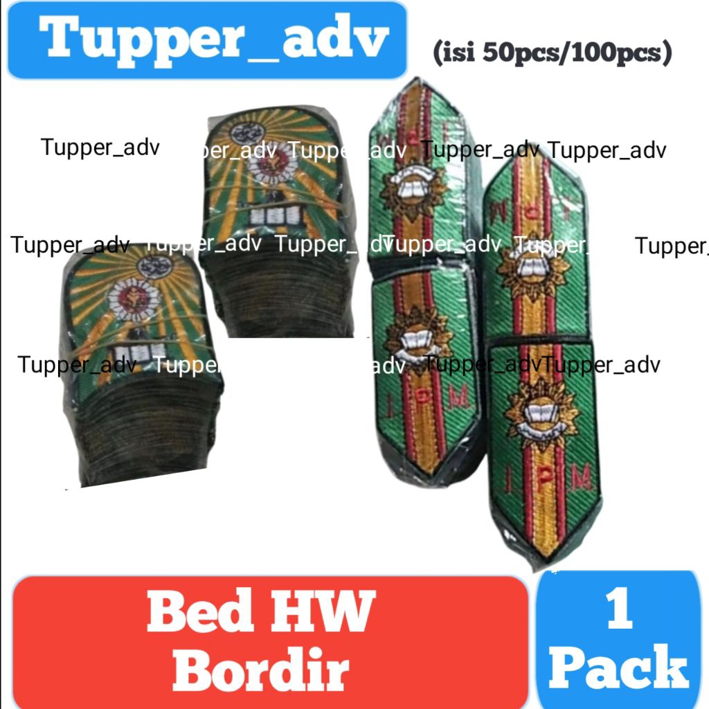 1Pack Bed IPM & Muhammadiyah Bordir / Bed IPM Bordir / Bed HW Muhammadiyah Bordir / Bed Logo Bordir 