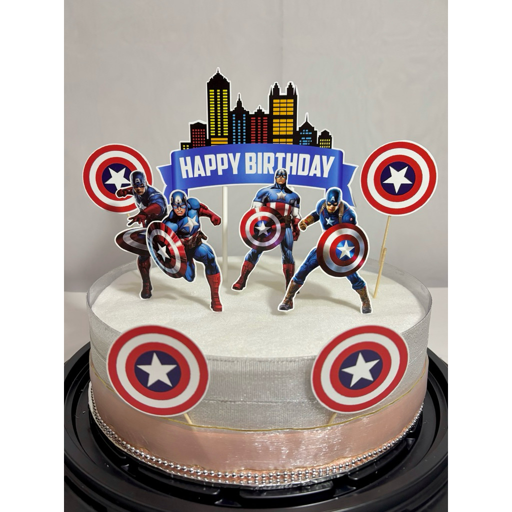 Topper Cake Captain America