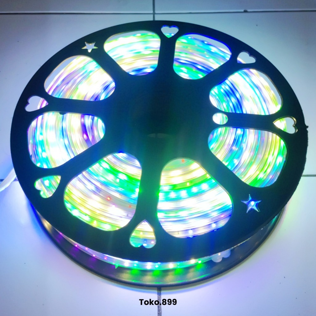 LAMPU LED STRIP SELANG RGB 220V 1ROLL 100 METER