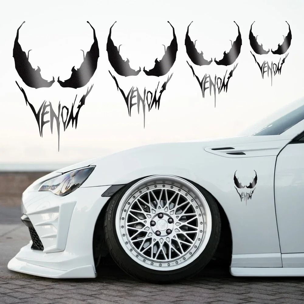 Stiker Jendela Mobil Kreatif Venom Sisi Mobil Bodi Bagasi Bumper Tangki Bahan Bakar Motor Stiker PVC