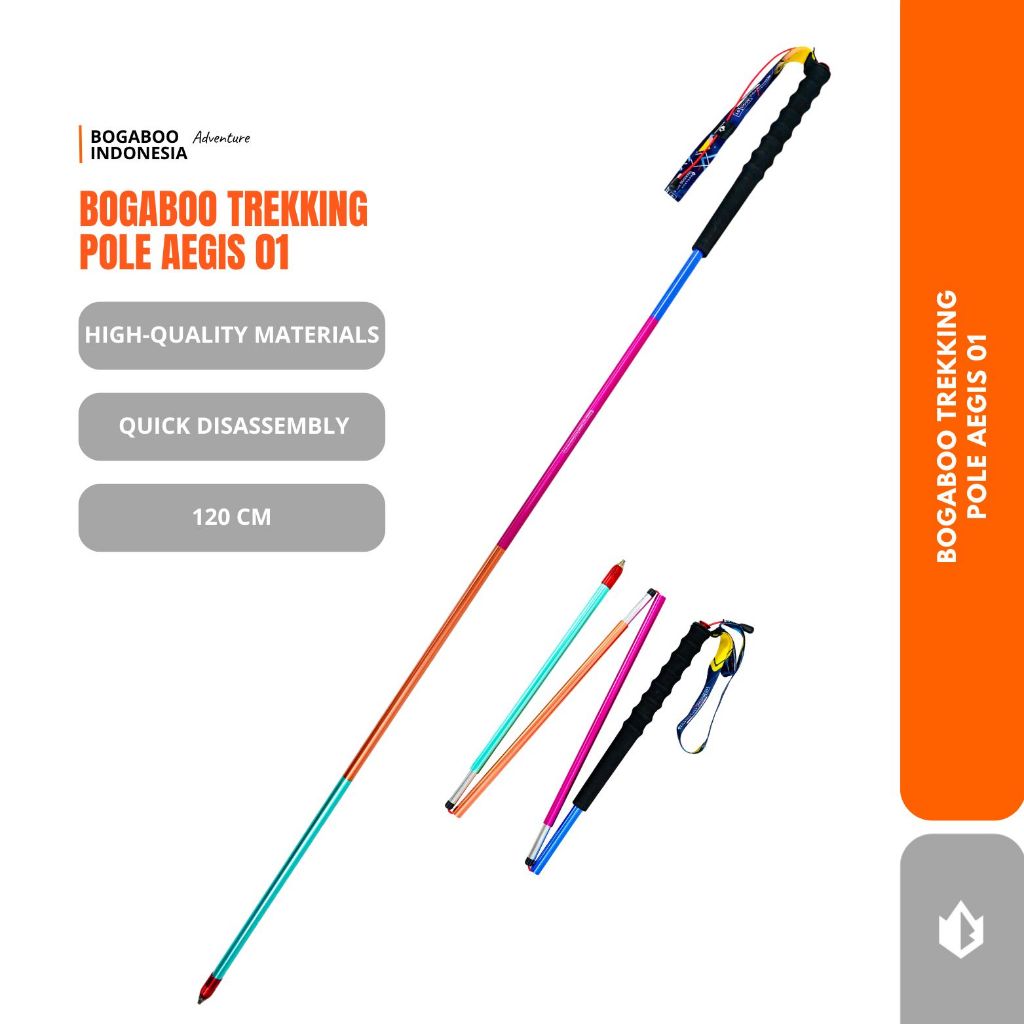 Trekking pole BOGABOO AEGIS 01 - Tongkat Pendaki - Tongkat Gunung Camping -Tracking Pole - trackingp