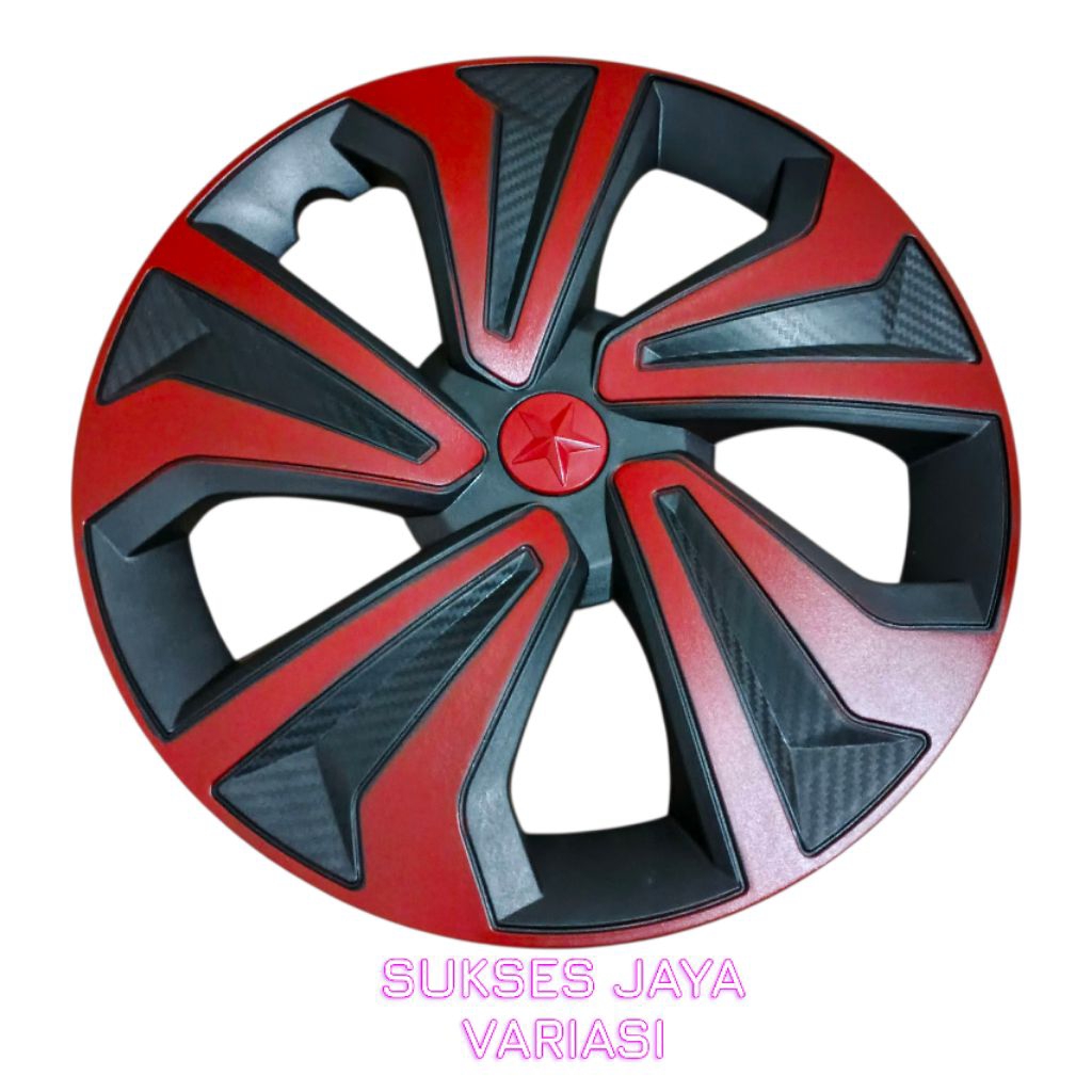 DOP COVER VELG MOBIL CALYA SIGRA RING 14 UT MERAH BUAT VELG KALENG STANDAR