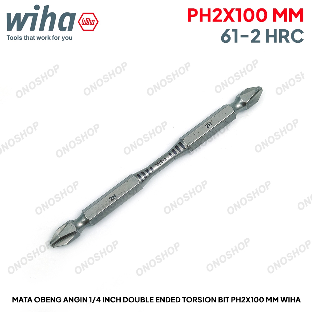 Mata Obeng Angin 1/4 Inch Double Ended Torsion Bit PH2x100 mm WIHA