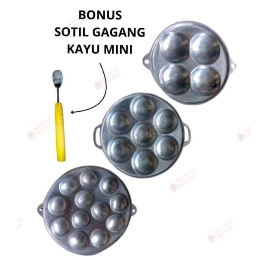 BL - Cetakan Telur Congkel Cilor Maklor Baklor Takoyaki / Cetakan Kue Apem / Cetakan Kue Cubit / Cet